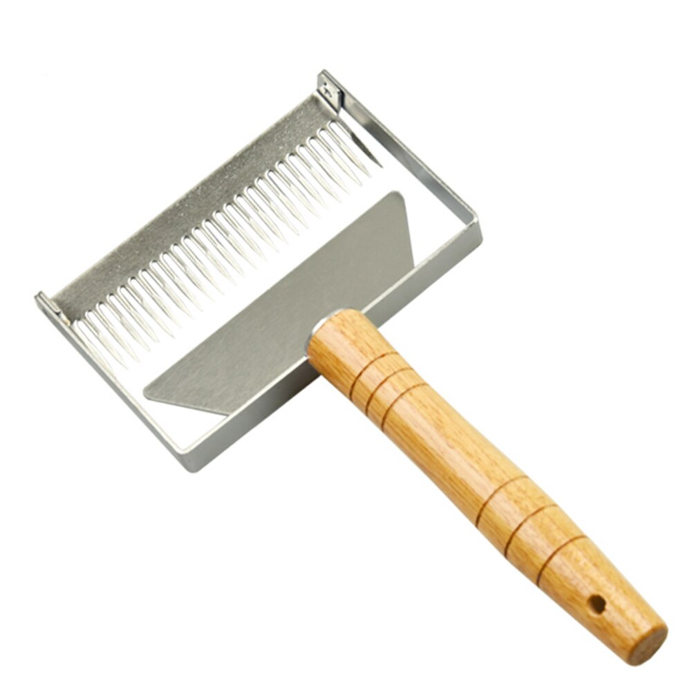 Stainless Steel Bee Honey Hive Uncapping Fork Scraper Shovel Beekeeping Cutter honey fork effectively cut off wax cappings frame: Default Title