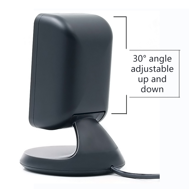 2D Barcode Scanner Usb Alle-Ronde Desktop Automatische Sensing Data Matrix Reader Supermarkt Barcode Reader 1D 2D Qr Code