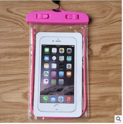 Baden wasserdicht unter Wasser Beutel Tasche Pack trocken Fall Pro iPhone Zelle Telefon PVC transparent Telefon Tasche: Rosa