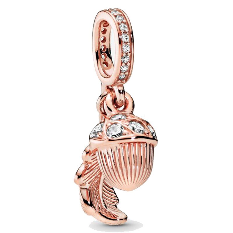 Spinning Tree Of Life Serene Lotus Clover Daisy Flower Pendant Beads 925 Sterling Silver Charm Fit Bracelet DIY Jewelry: 16