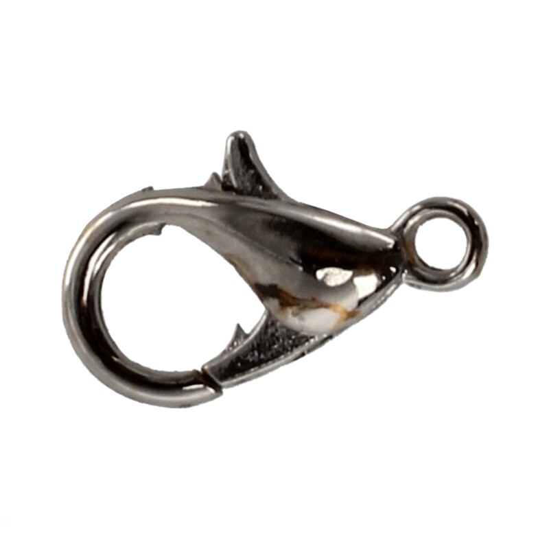 50 x Caps Lock Carabiner Chain Closures Silver