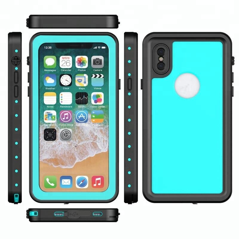 100% Snowproof Waterproof Cell Phone Case Cover For iPhone X Case Waterproof Underwater Protection Phone Cover