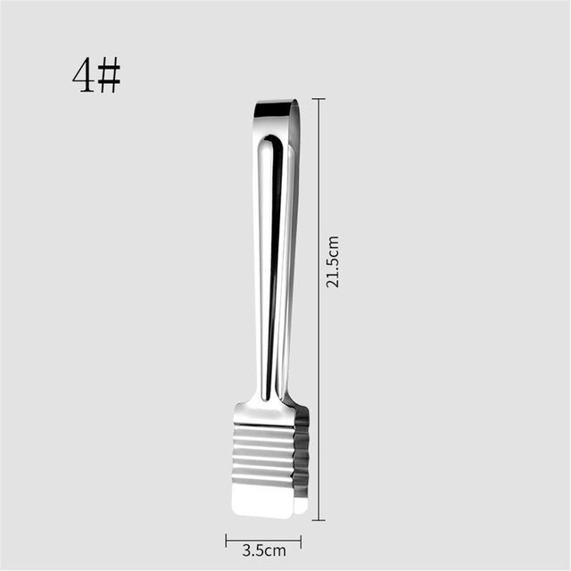 Style Stainless Steel Food Tongs Buffet Cooking Tool Anti Heat Bread Clip Pastry Barbecue Clamp Kitchen Utensils: 4