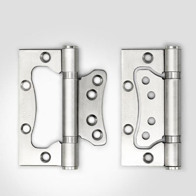 1Pcs Door Hinge 4 Inch 5 Inch 201 Stainless Steel Hinge Free Slotted Wooden Door Room Door Silent Discharge Rubber Buffer Hinge