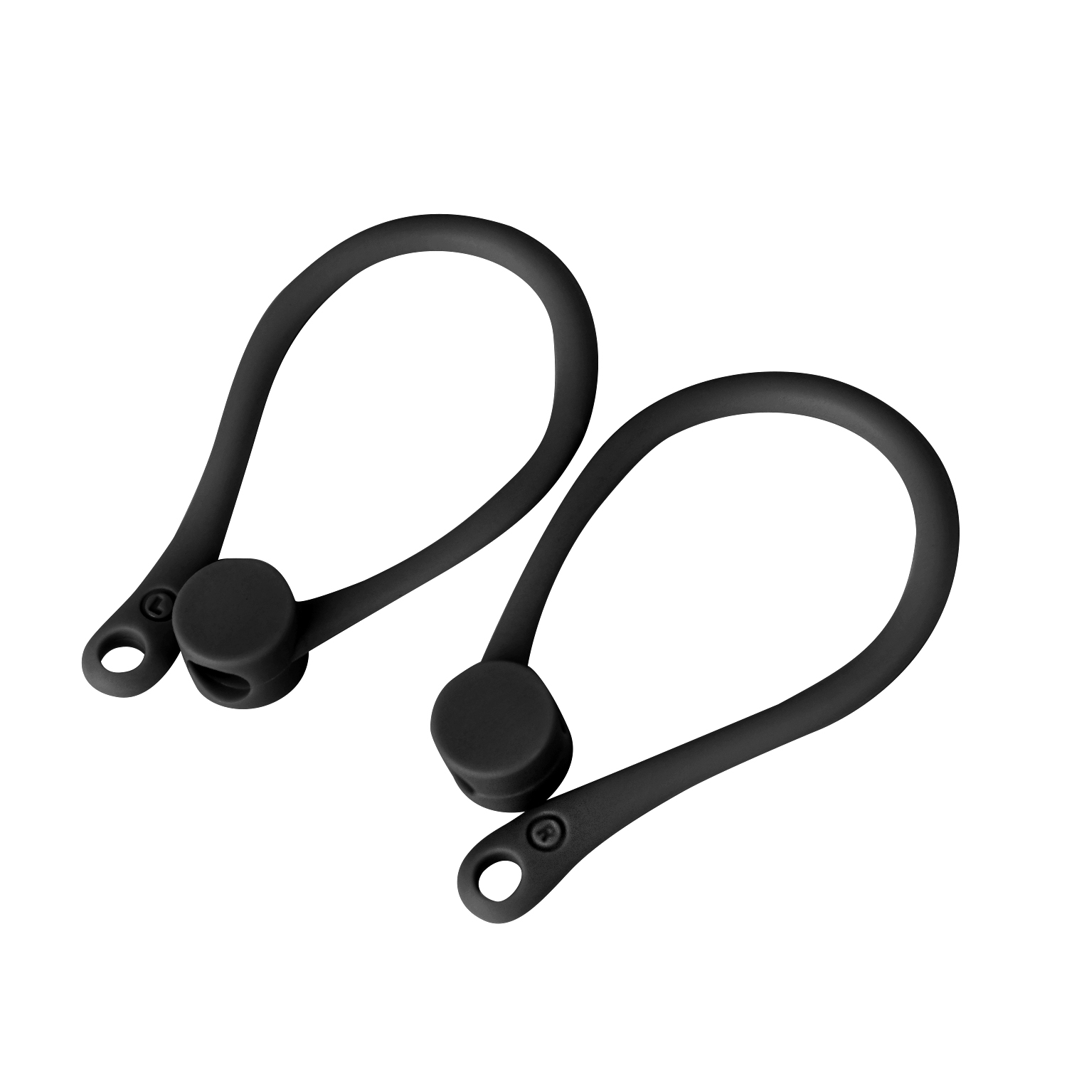 Mini ganchos de auriculares inalámbricos Bluetooth anticaída, soporte Protector de auriculares, gancho de oreja antipérdida deportivo para Airpods 1 2 Air Pods: 3XS / Gris oscuro