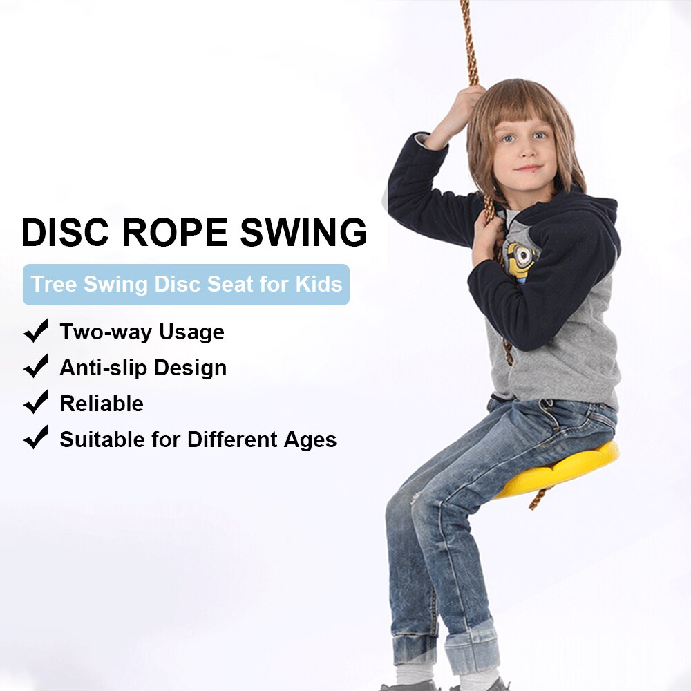 Asiento de columpio para exteriores, accesorio para patio trasero, columpio para niños, asiento de disco