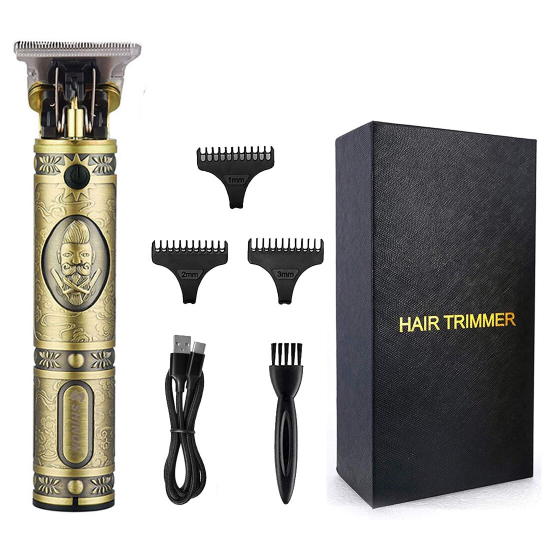 Elektrische Tondeuse Oplaadbare Scheerapparaat Baard Trimmer Professionele Mannen Haar Snijmachine Baard Kapper Tondeuse: With Box8