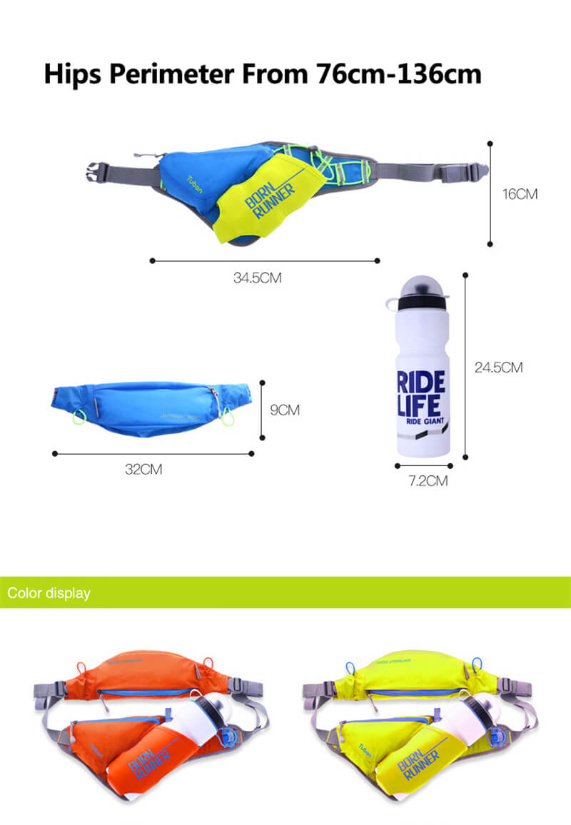 Tuban outdoor heuptas wandelen hardlopen waterkoker zakken sport trekking schoudertas opbergruimte
