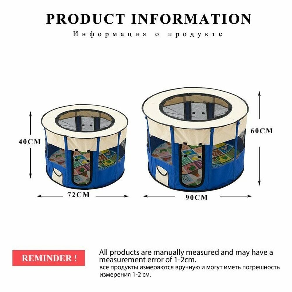 Outdoor Dog Cat Kennels Fences Pet Tent Houses For Small Large Dogs Foldable Playpen Indoor Puppy Cage Dog Crate Room