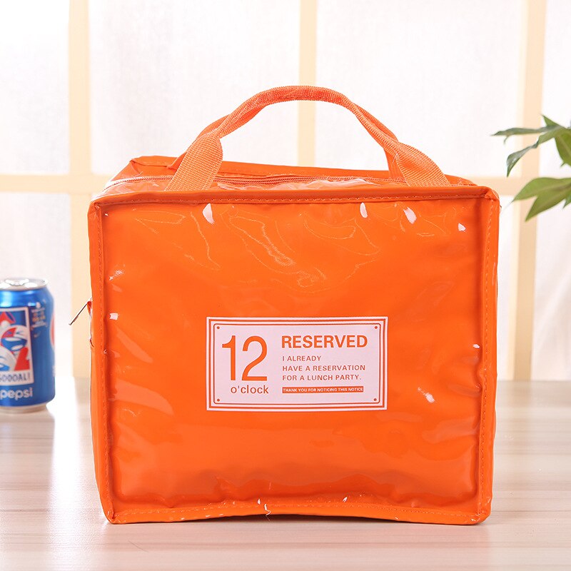 PU Leather Lunch Package Ice Pack Thermo Thermal Baby Bottle Bag for Women Kids Lunchbags Tote Cooler Lunch Box Insulation Bag