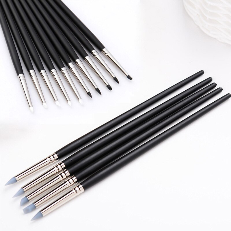 Polymer Clay Tools Soft Silicone Clay Sculpture Color Shapers 5Pcs Pottery Ceramics Tool Modelling Shaper Tools Hobby Craft