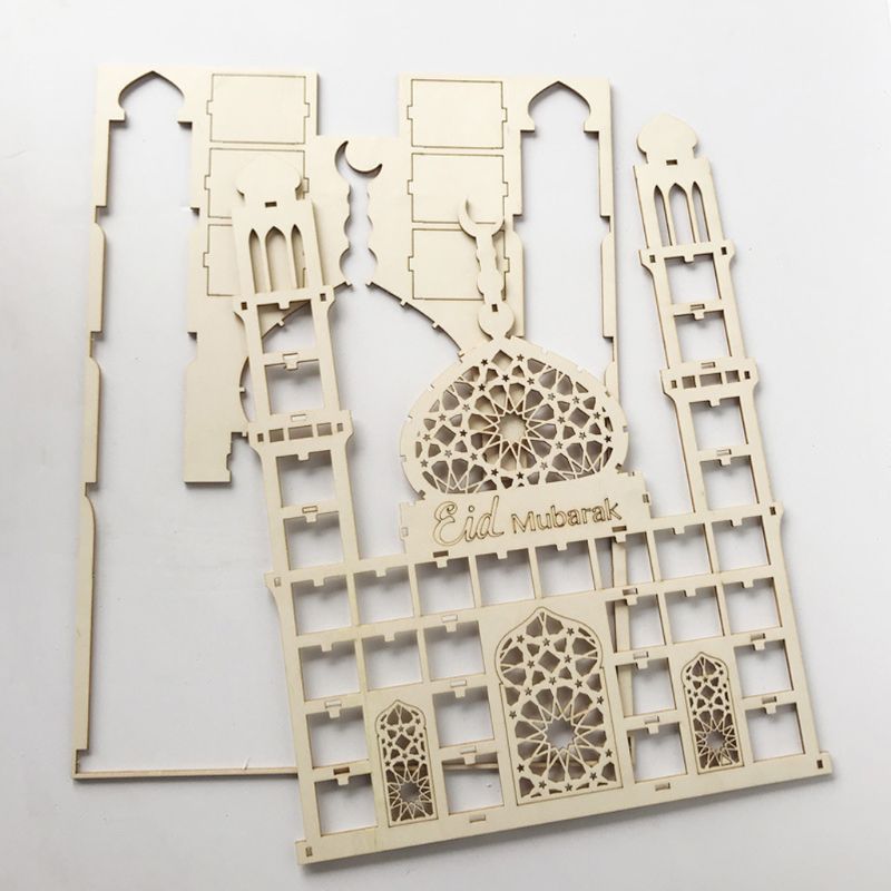 Eid Mubarak Countdown Calendar DIY Wood Ramadan Decoration