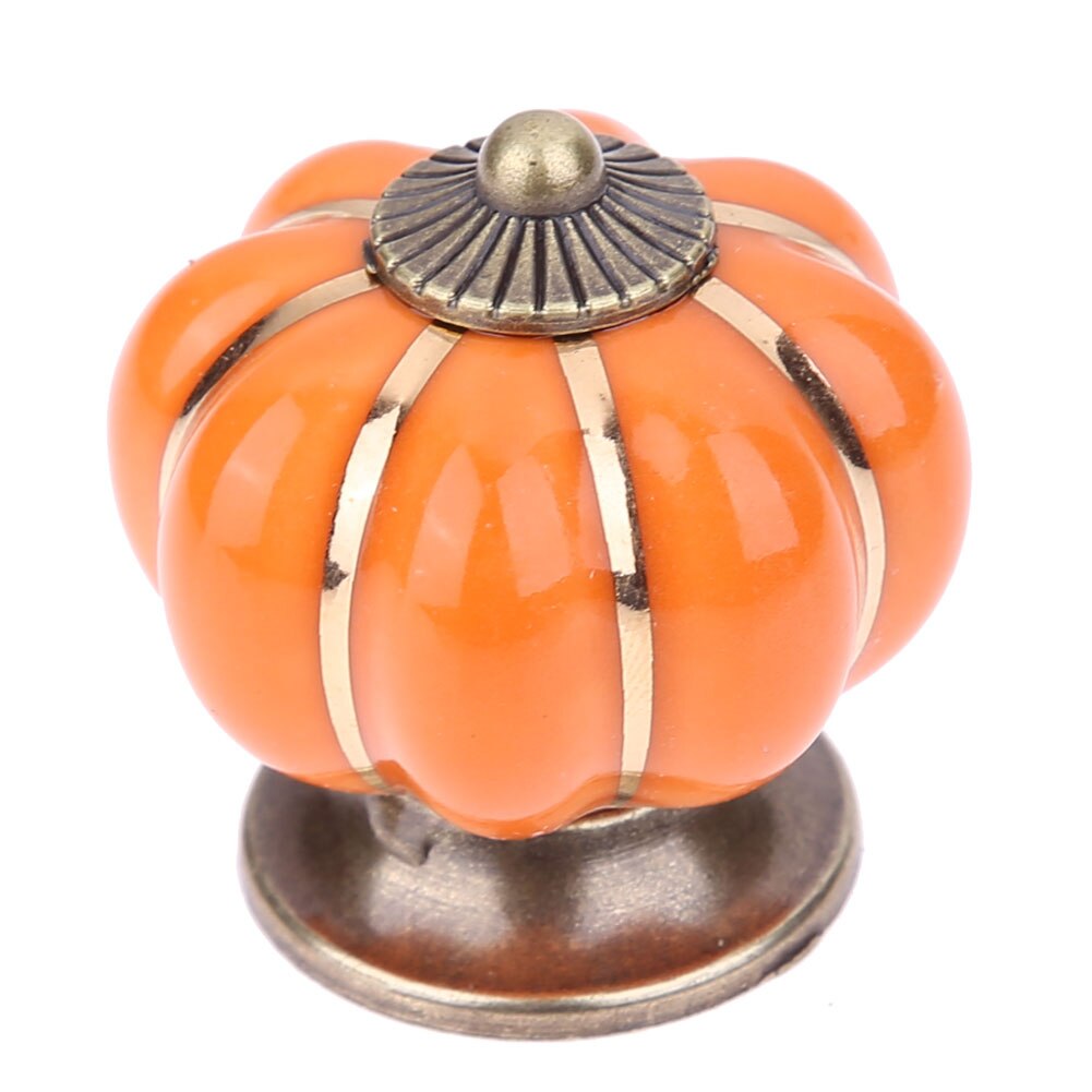 Keenkee Pompoen Keramische Keukenkast Knoppen Voor Dressoir Bureau Lade Kasten Deuren Meubels Pull Handvat Voor Deur