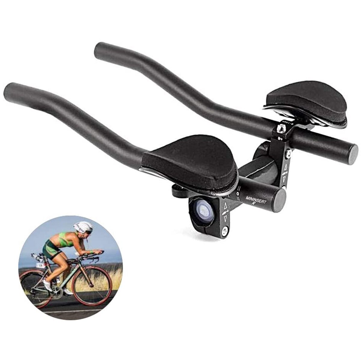 Styr aero bar cykelstøtte styr cykel aluminiumslegering armlæn styret relaxeration styr