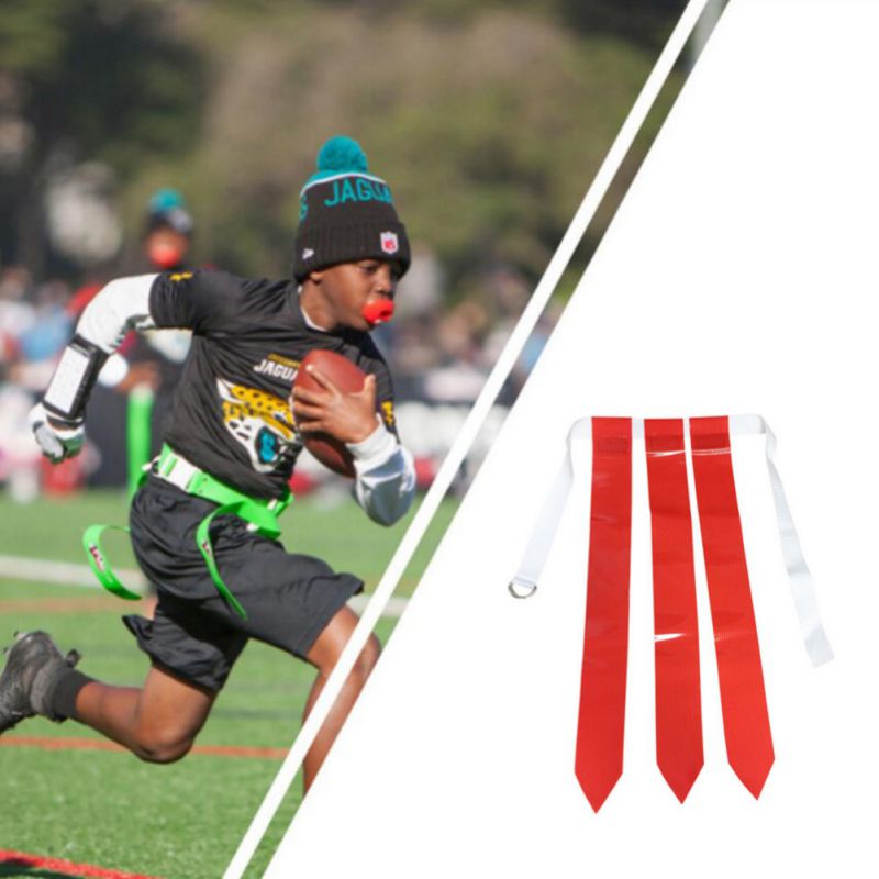 Rugby Match Training Belt Flag Training Tag Waist Strap Flag Adjustable Ribbon Football Belt HF