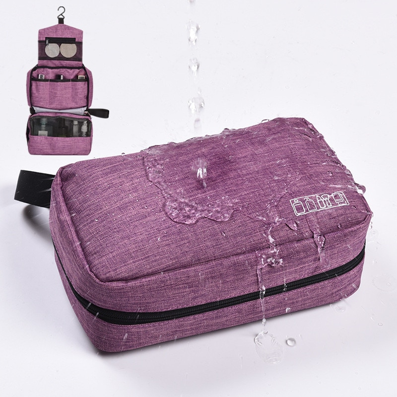 Women Men Travel Hanging Cosmetic Bag Makeup Necessary Toiletry Wash Organizer Beauty Vanity Make Up Pouch Luggage Accessories