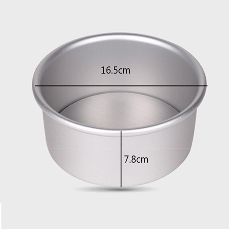 Molde redondo para pastel de aleación de aluminio, 6 pulgadas, con Fondo extraíble, antiadherente, para pasteles, bandeja para hornear, herramientas para tortas