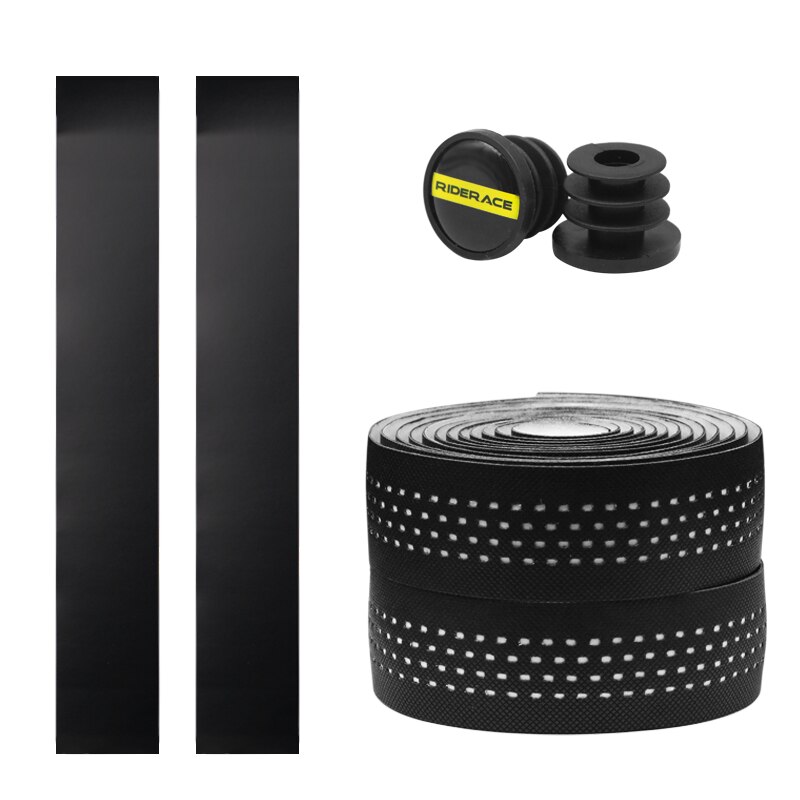 Taśma na kierownicę roweru miękka oddychająca taśma barowa Eva Pu taśma tłumiąca drgania antywibracyjne z 2 zaślepka robić kierownicy części rowerowe