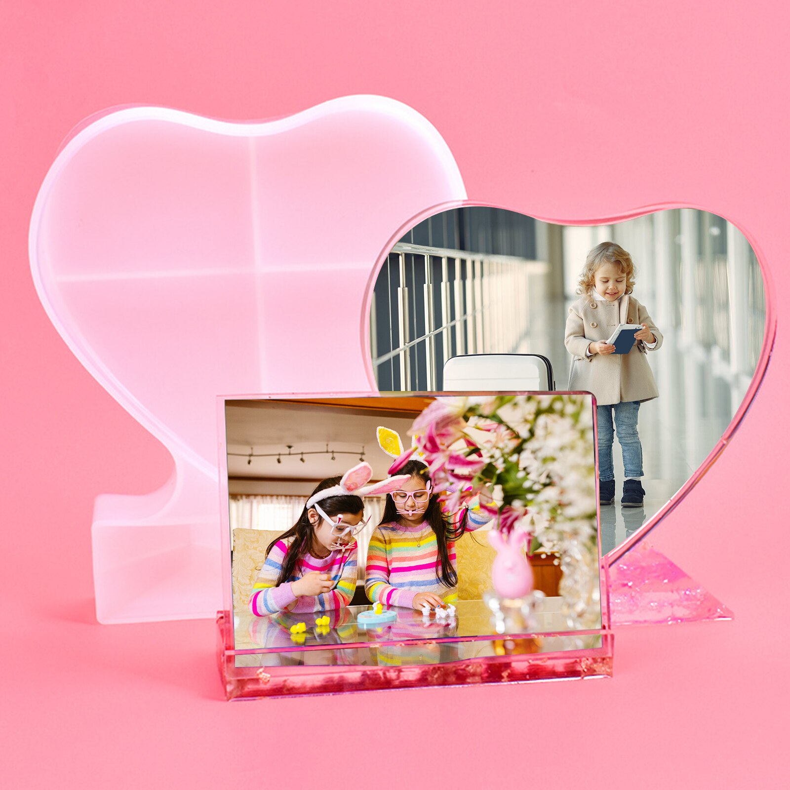 DIY Crystal Epoxy Resin Mold Photo Frame Resin Mold Silicone Casting Molds Crystal Epoxy Frames Crafts Making Accessories
