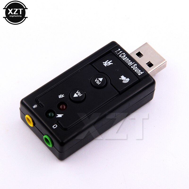 7.1 placa de som usb externa usb para jack 3.5mm fone de ouvido adaptador de áudio microfone placa de som para mac win compter android linux