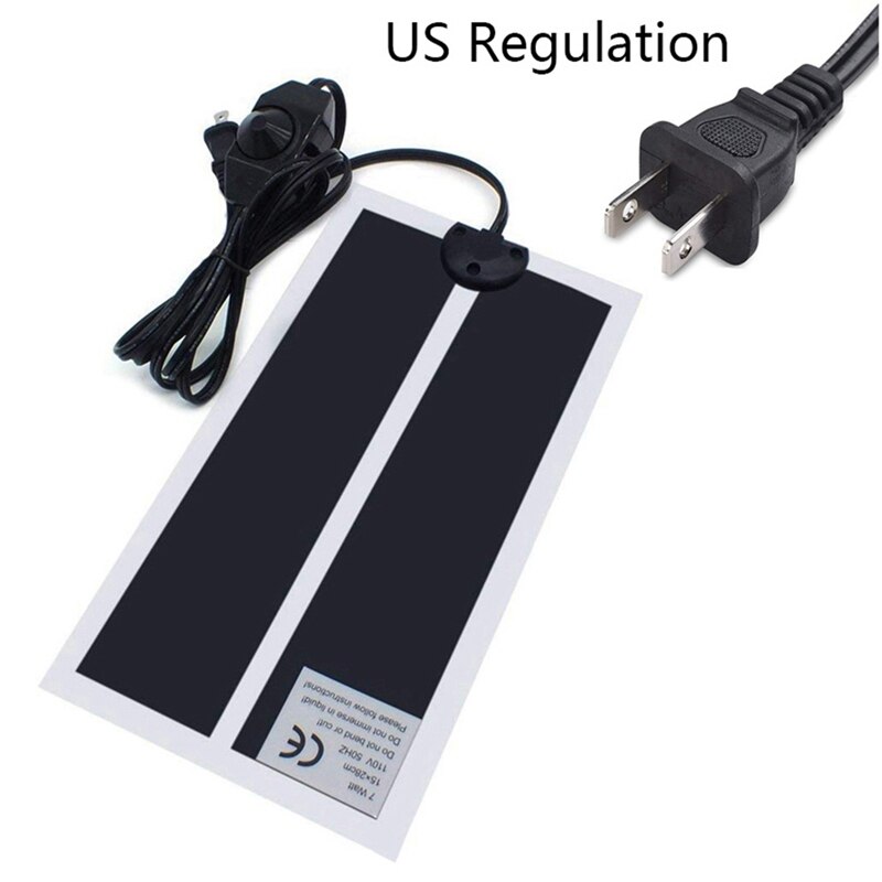 Heating Warm Pad Adjustable Temperature Controller Incubator Mat Tools Terrarium Reptiles Pet Pad Heat Mat 5-28W Climbing: European regulations / 20W