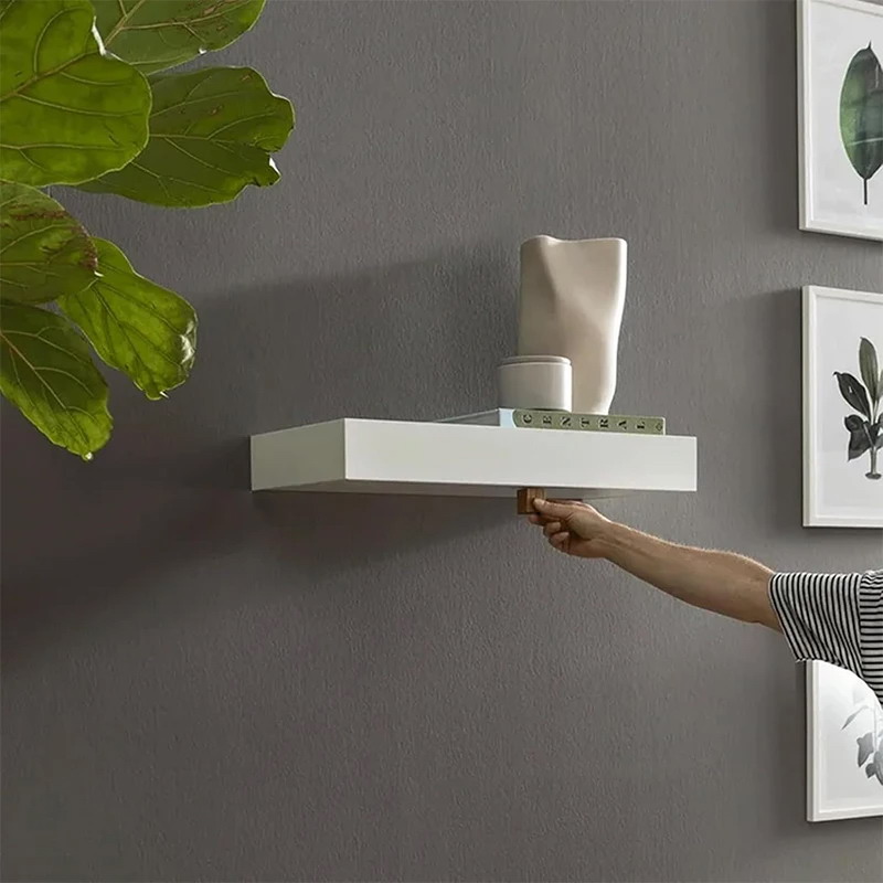 Magic Flap Shelf Solution Hidden Furniture Secret Compartment Concealed Floating Shelf Wall-mounted Storage