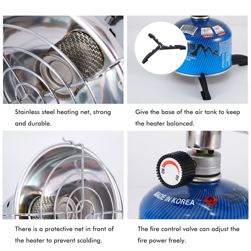 listing Single Burner Tank Top Heater Top Propane Heater for Outdoor Garden Camping Portable Foldable Split