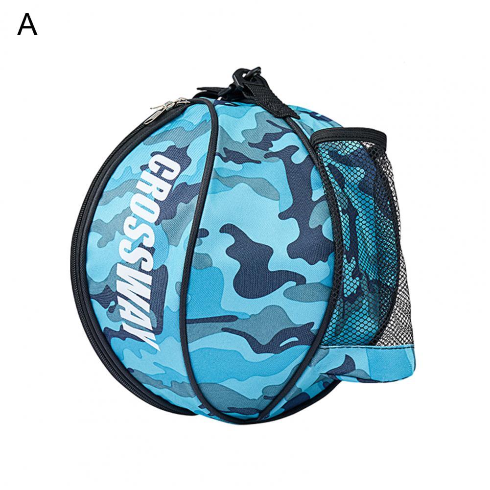 Handige Multi Stijlen Waterdichte Enkele Dubbele Riem Basketbal Draagtas Voor Voetbal Basketbal Tas Basketbal Houder Tas:  Sky Blue A