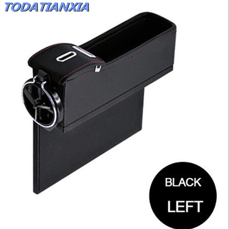 Auto Seat Gap Spleet Organisator Opbergdoos Voor Mazda 2 Mazda 3 Mazda 5 Mazda 6 CX5 CX-5 CX7 CX9 Atenza Axela: BLACK LEFT