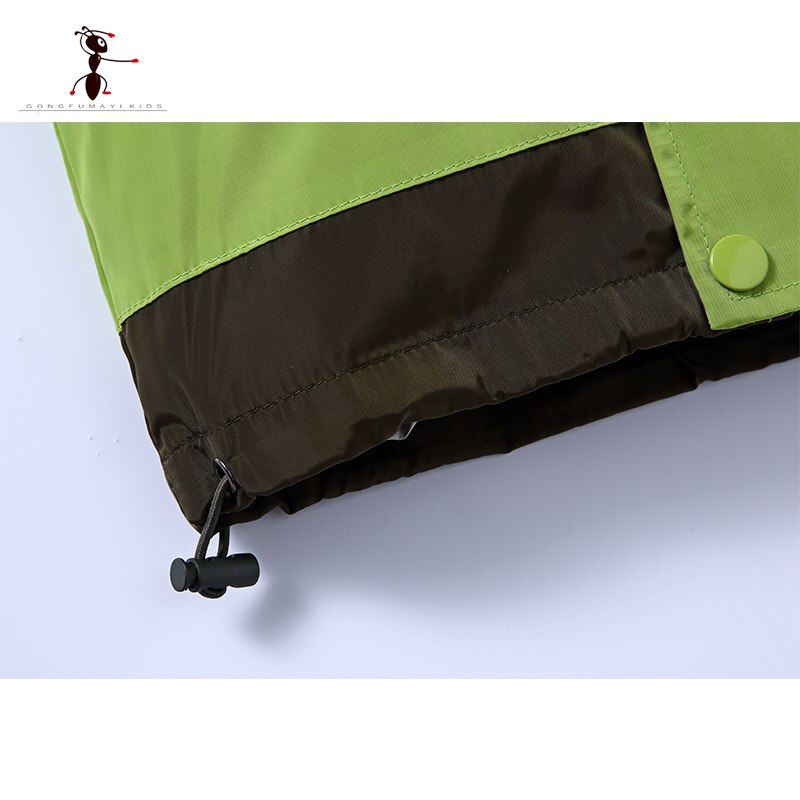KungFu Ant Günstige Frühling Herbst Jungen Wasserdicht Für Jungen Mäntel Grün Kinder Berühmte Mit Kapuze Jacke Jungen Kleidung