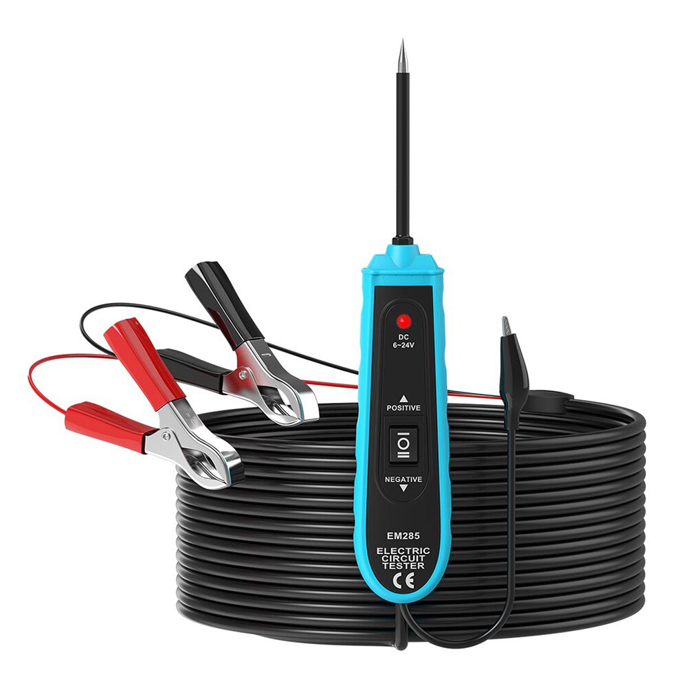 6-24V Probe Car Circuit Tester Power-Driven System Diagnostic Cable Table Meter Power Probe Auto Electric Circuit Tester: Default Title