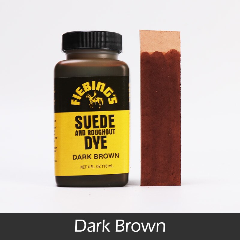 Peinture pour daim, teinture de fourrure et de cuir, colorant pour chaussures, DIY bricolage, 118ml, 19 couleurs disponibles: Dark Brown-118ml