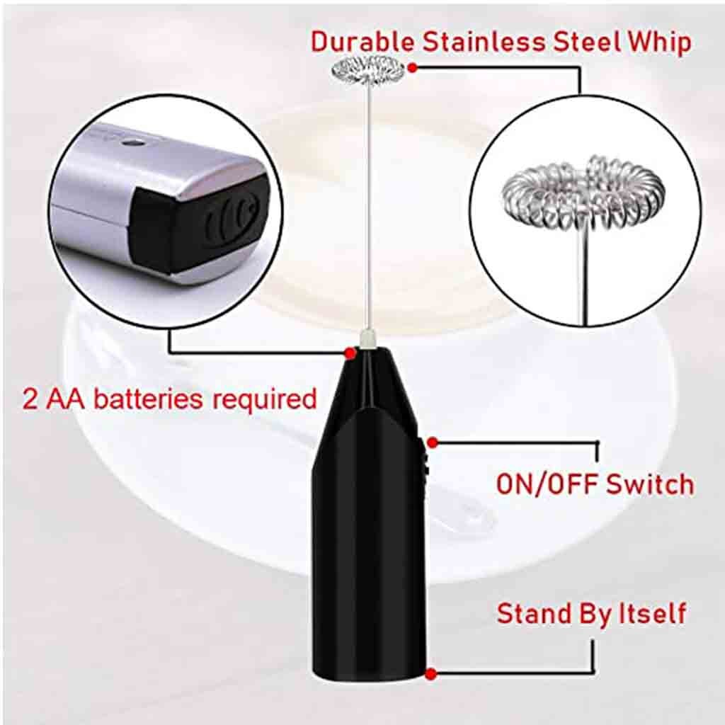 Electric Milk Frother Drinks Foamer Coffee Frother Electric Whisk Mixer Handle Stirrer Egg Beater Egg Stirring Tool Mixer#25#50