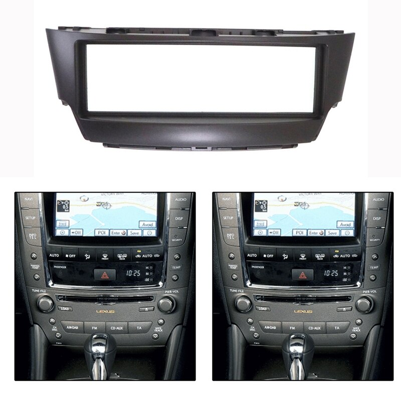 Autoradio fascia trim kit , 182 x 53 mm 1 din dvd frame installatie kit voor lexus  is300 2006: Default Title
