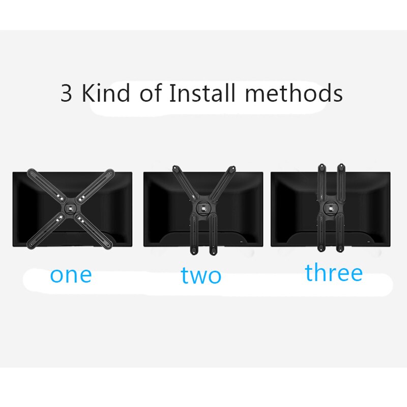 BEISHI Non VESA Adapter Kit for Mounting TV &amp; PC Monitor Screens 13" – 27” Without Rear Fixing Holes Loading Weight 10kg