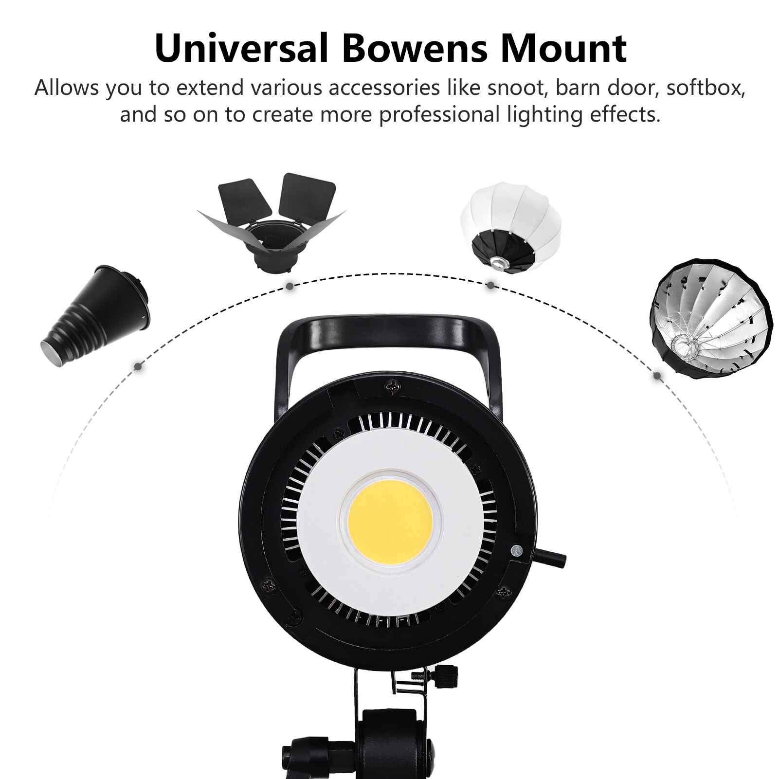 Andoer ET-100-D 100W Studio LED Kontinuierliche Video Licht 5600K Einstellbare Helligkeit CRI 95 + w/ Standard Reflektor Fernbedienung