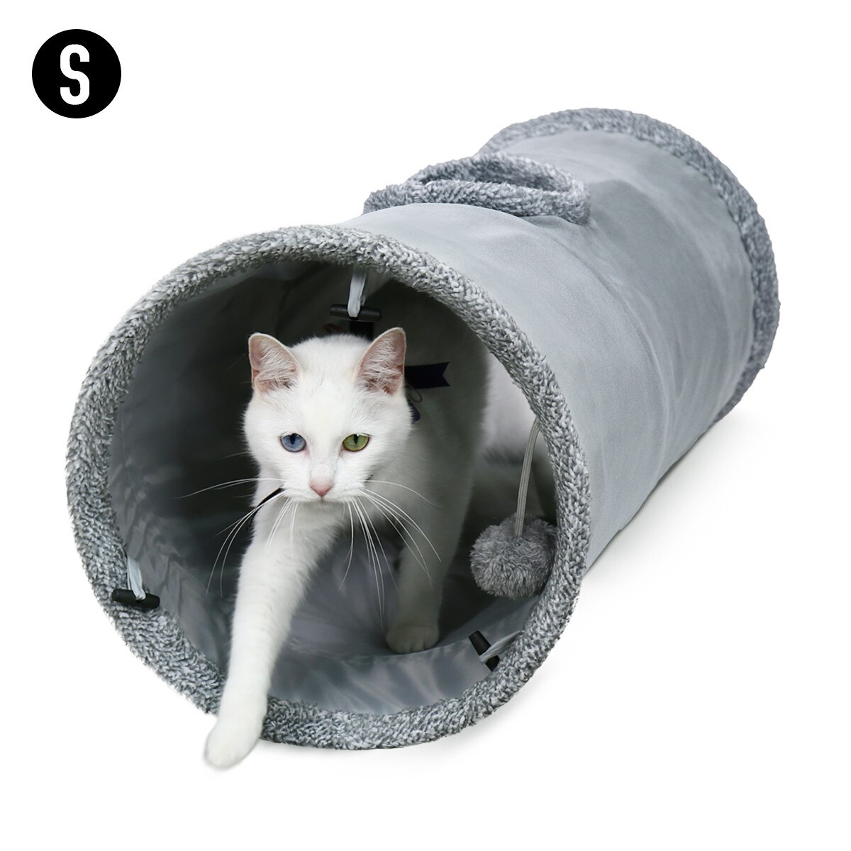 Free Ship Pet Funny Toy Foldable Pet Cat Tunnel Balls Play Tubes Balls Cat House Toys Puppy Ferrets Rabbit Play Dog Tunnel Tubes: AWJ0416S