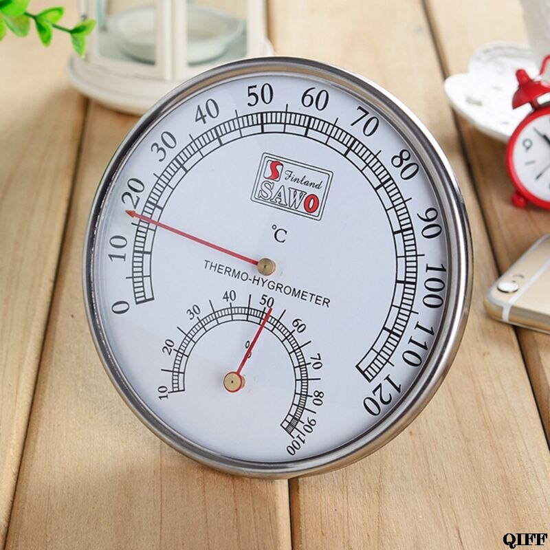 Sauna Thermometer metal Case Steam Sauna Room Thermometer Hygrometer Bath And Sauna Indoor Outdoor Used May31