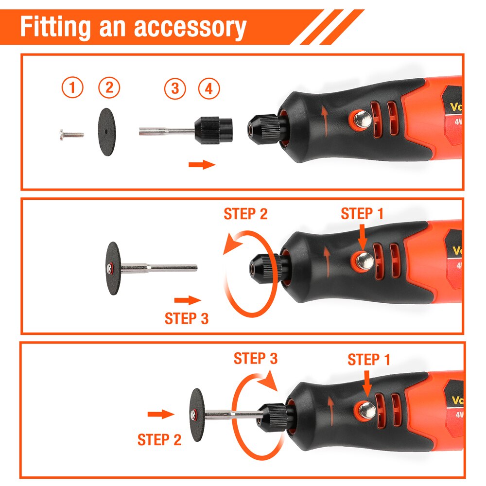 ValueMax 4V Electric Mini Grinder Set Drill USB Charging Rotary Tools With Engraving Accessories Kits for DIY Grinding Polishing