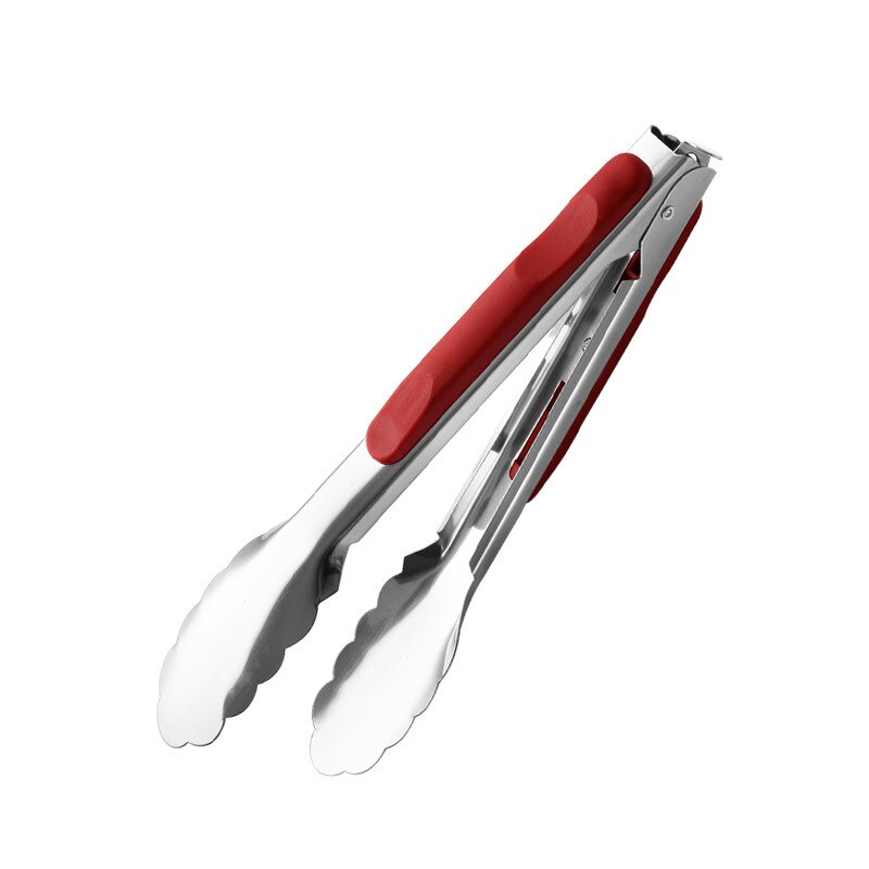 3 estilos de accesorios de cocina Gadgets de acero inoxidable barbacoa pan Clip de comida Anti-escaldado mango utensilios de cocina herramientas de cocina: 23CM