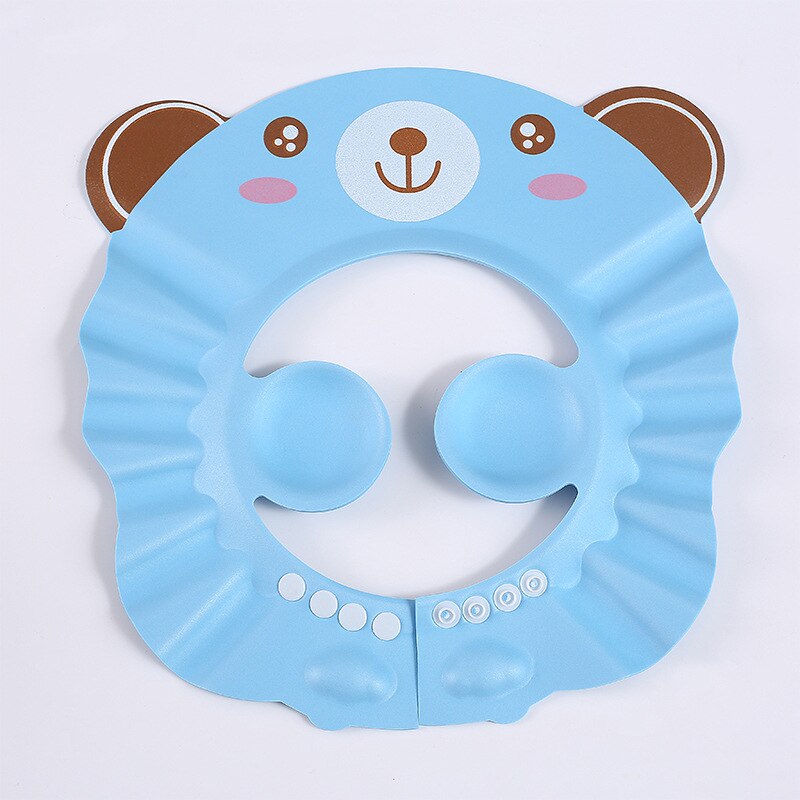 Baby Shampoo Cap For 0-3 Years Child Ear Protection Kids Bath Accessories Waterproof Adjustable EVA Material Animal Pattern Type