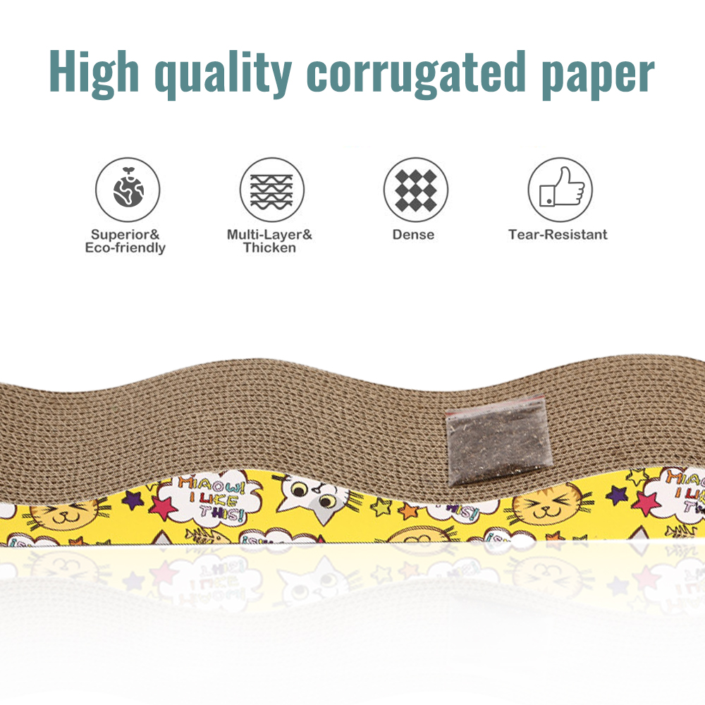 Cat Kitten Scratching Board Pet Soft Mattress Paw Care Toy Corrugated Cardboard Scratching Cat Training Toy