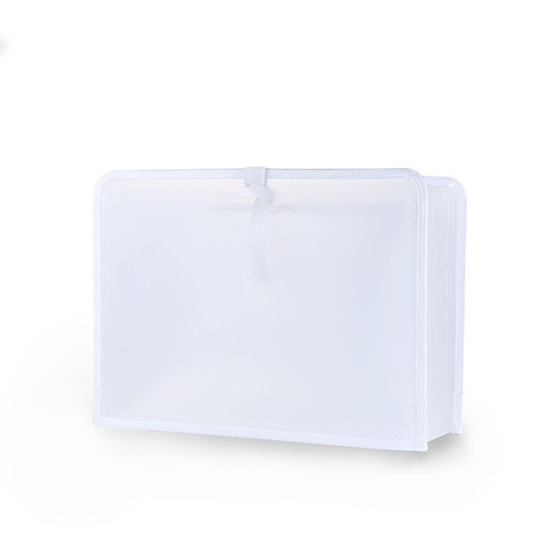 Expanding File A4 Folder Office School Portfolio File folders Document Organizer Plastic 12 Pockets 1500 Sheets Large Capacity: White