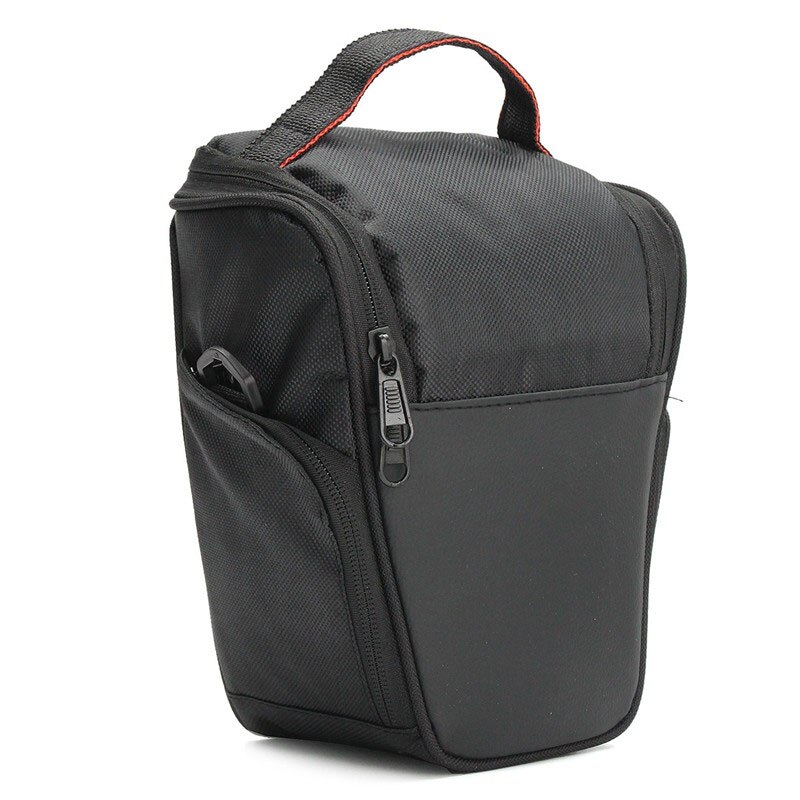 Driehoekige dslr-camerahoes, heuptas, reistas, fototas, schoudertas voor canon digitale camera, zwarte sporttas