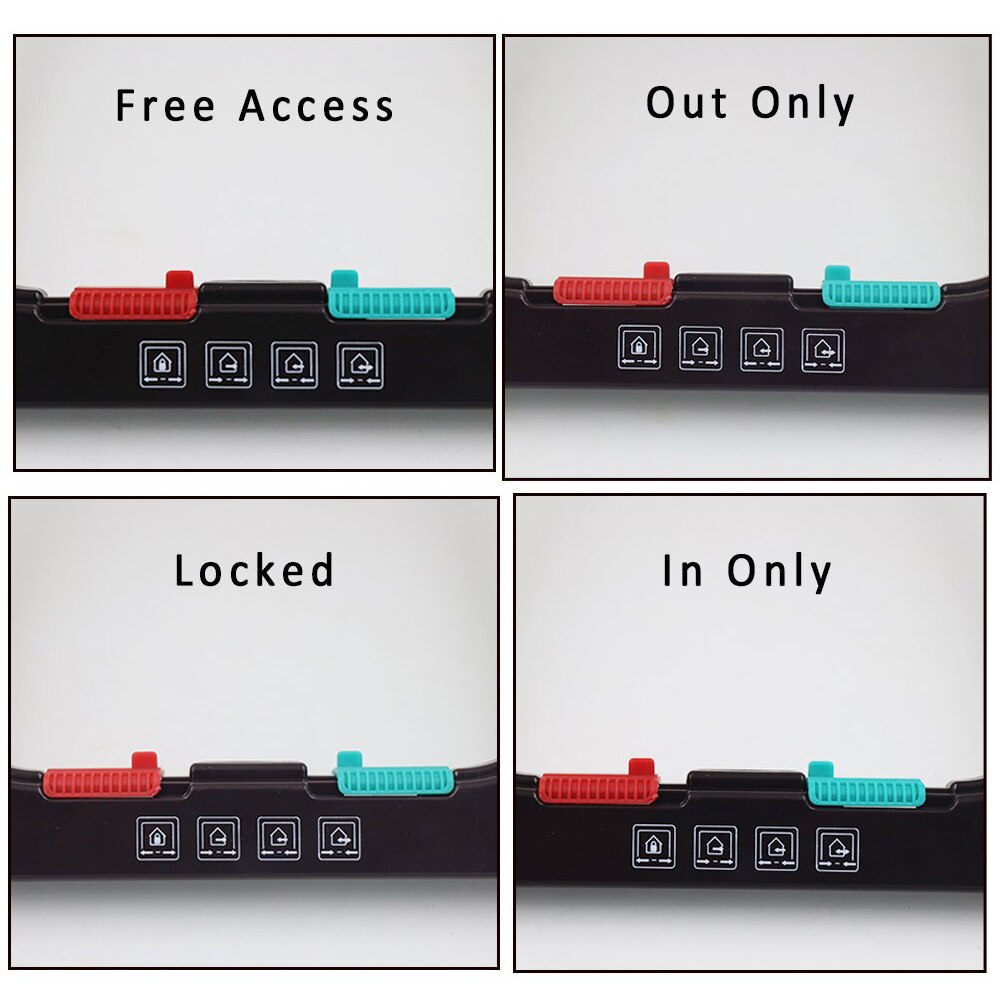 3 Sizes ABS Plastic Small Pet Gate Door Kit Adjustable Dog Cat Flap Door with 4 Way Security Lock for Dog Cats Pet Supplies