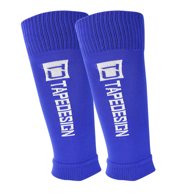 1 Paar Fußball-Fußball-Schienbeinschoner für Teenager, Socken, Polster, professionelle Schilde, Legging, Schienbeinschoner, Ärmel, Schutzausrüstung: Blau