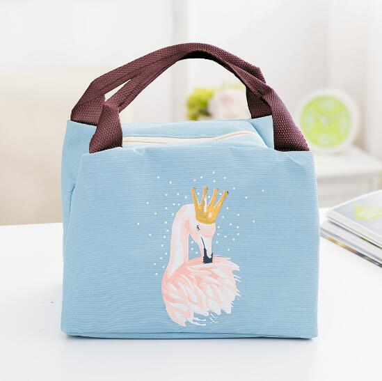 Waterproof Portable Lunch Bag Cartoon Lunch Bag Picnic Cold Insulation Bag Folding Fresh Keeping Insulation Ice Pack ice box: 7