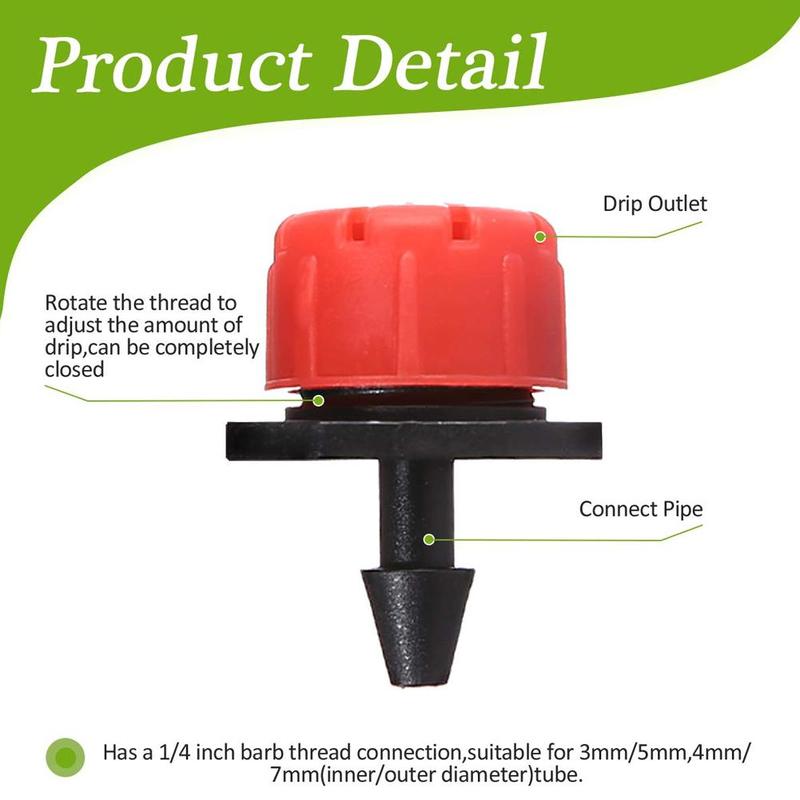 10pcs Adjustable Micro Bubbler Drip Irrigation Adjustable Emitter Stake Water Drippers For Micro-irrigation Garden Flower