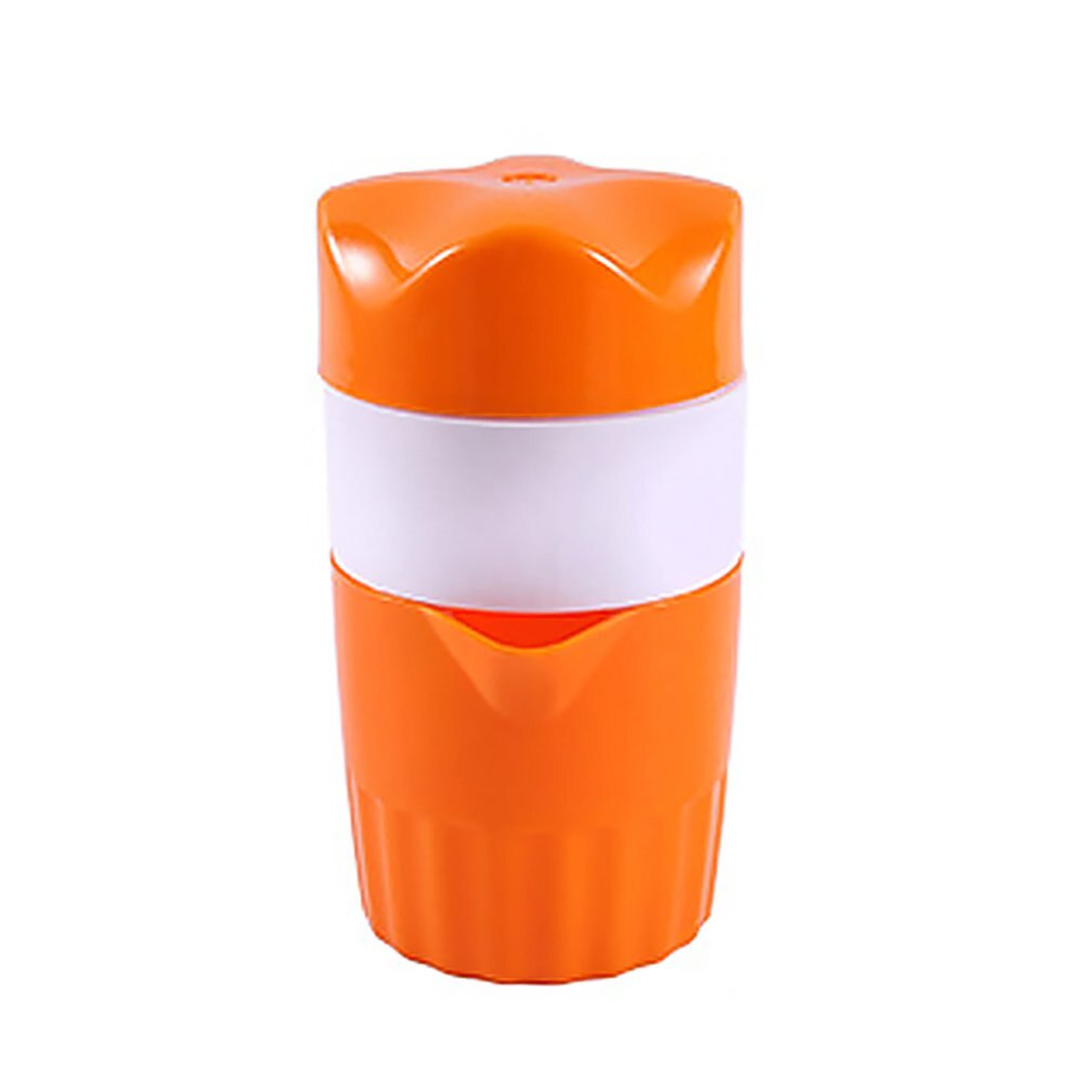 Appelsin sitron & lime juice squeezer bærbar multifunksjon juicer squeezer flaske: Oransje
