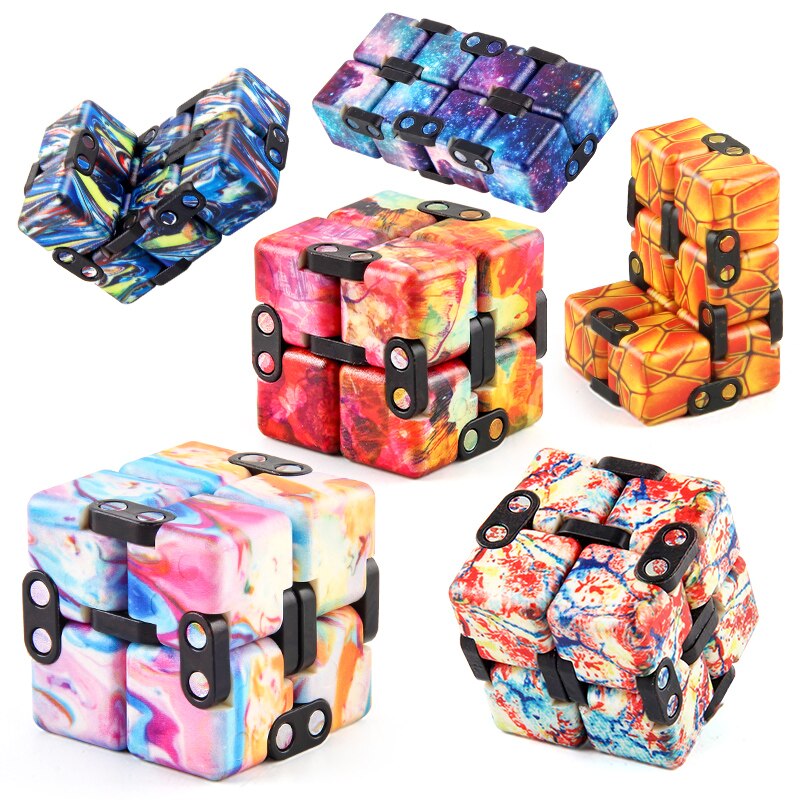 Autismus Anti Stress Relief Kreative Unendliche Magie Cube Büro Flip Cubic Puzzle Sensorischen Stress Relief Kühle Gadget Zappeln Spielzeug